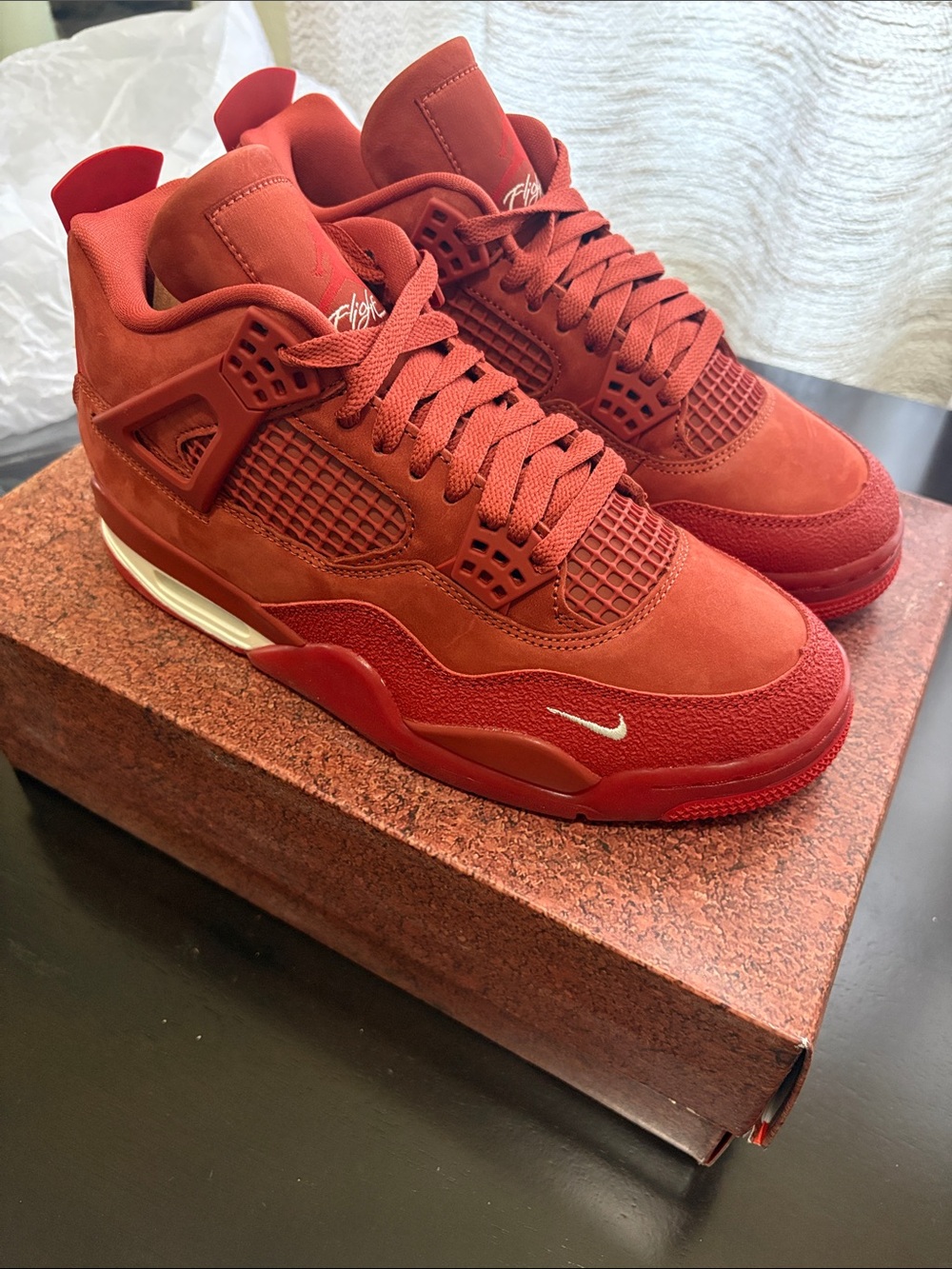 Jordan Nigel Sylvester x Air Jordan 4 Retro OG SP Brick By Brick Red HF4340-800